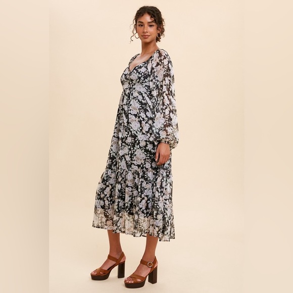 Chiffon floral dress - Picture 3 of 3